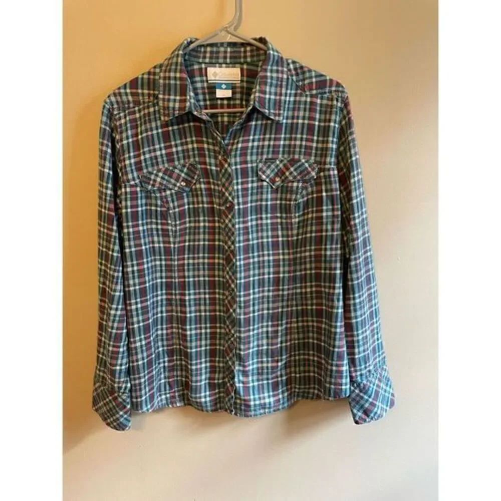 Columbia Plaid Shirt (SZ XL)